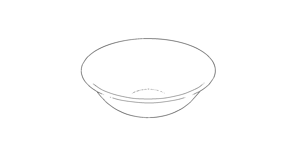 【3D素材_fbx】ボウル