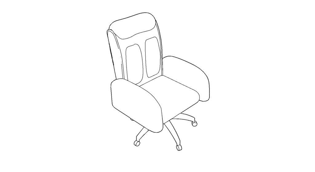 【3D素材_fbx】イス