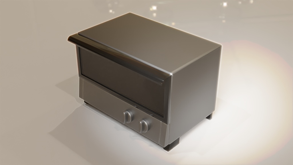 【3D素材_fbx】トースター