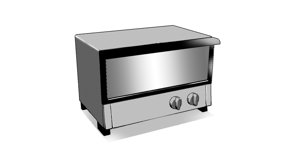 【3D素材_fbx】トースター