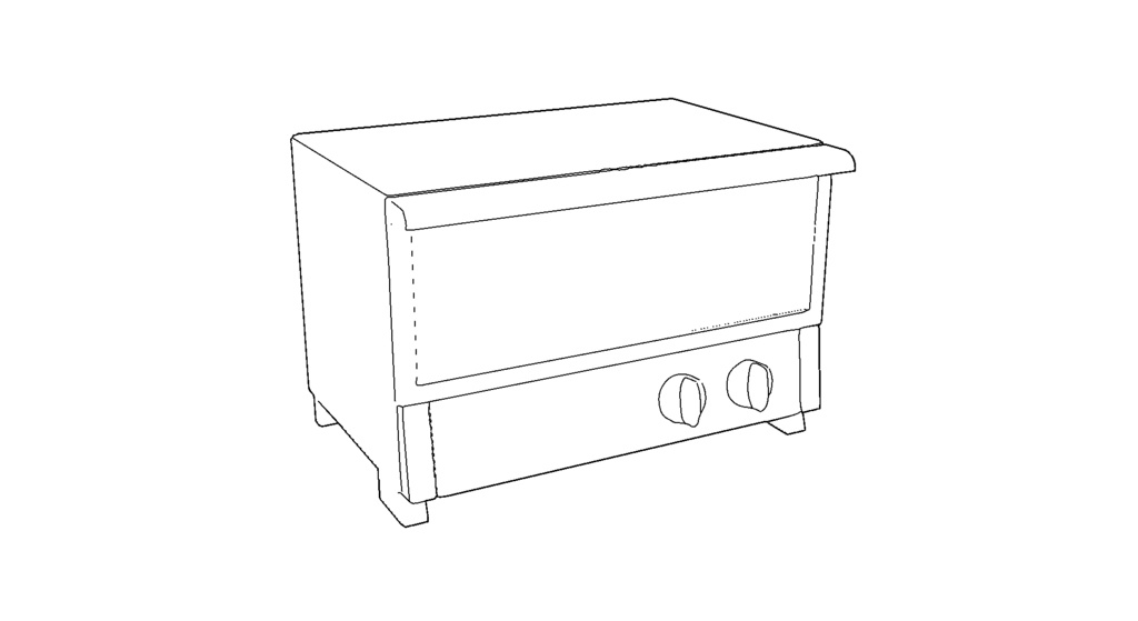 【3D素材_fbx】トースター