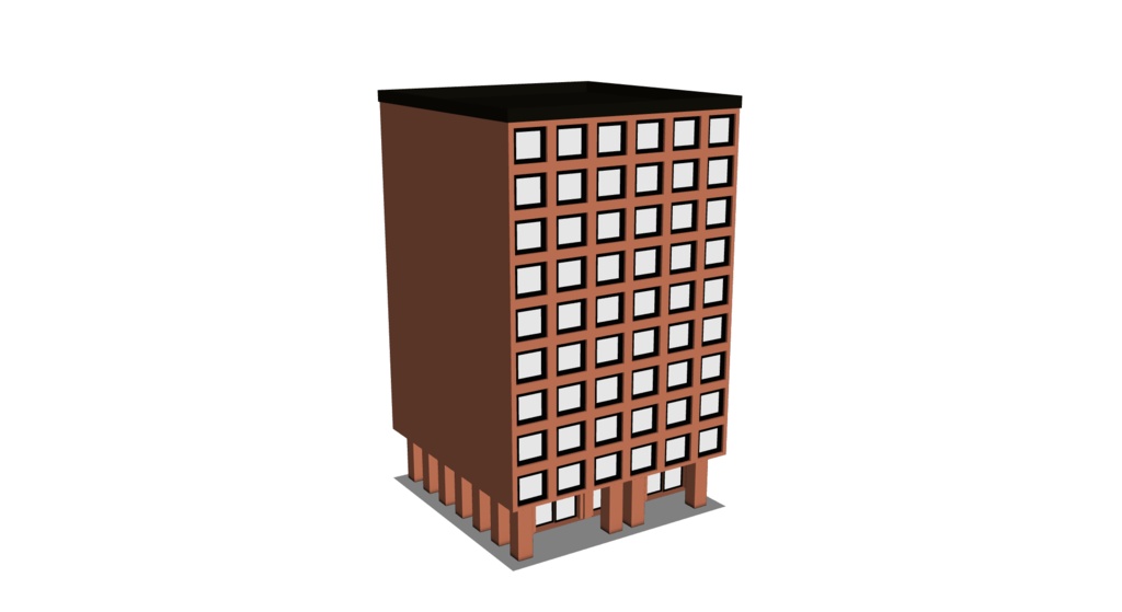 【3D素材_fbx】ビル