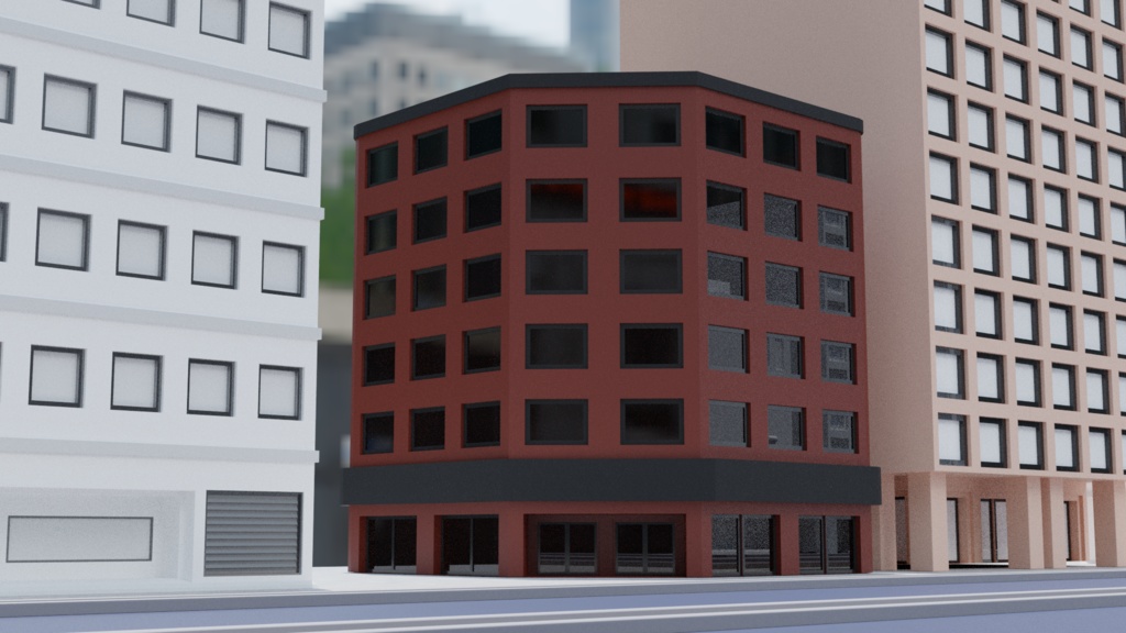 【3D素材_fbx】ビル