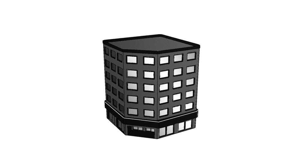 【3D素材_fbx】ビル