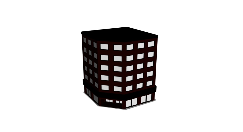【3D素材_fbx】ビル