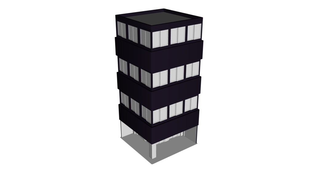 【3D素材_fbx】ビル