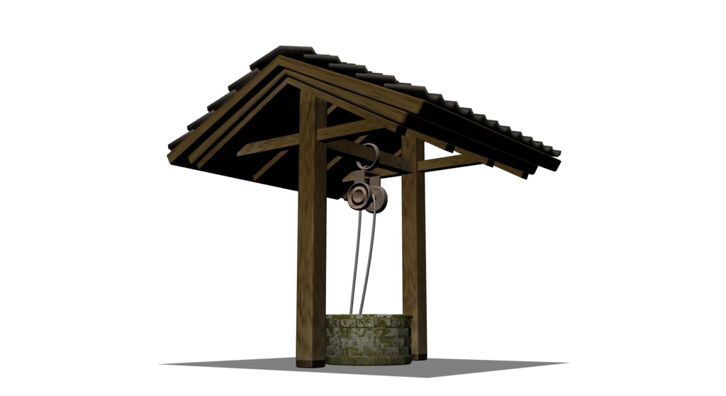 【3D素材_fbx】井戸