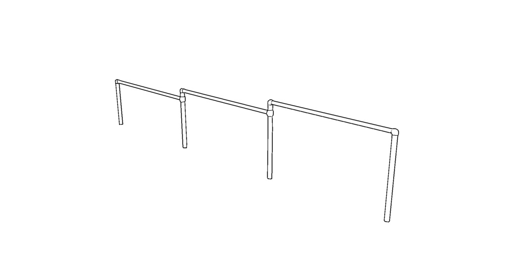 【3D素材_fbx】鉄棒