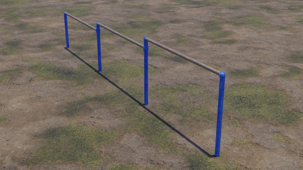 【3D素材_fbx】鉄棒