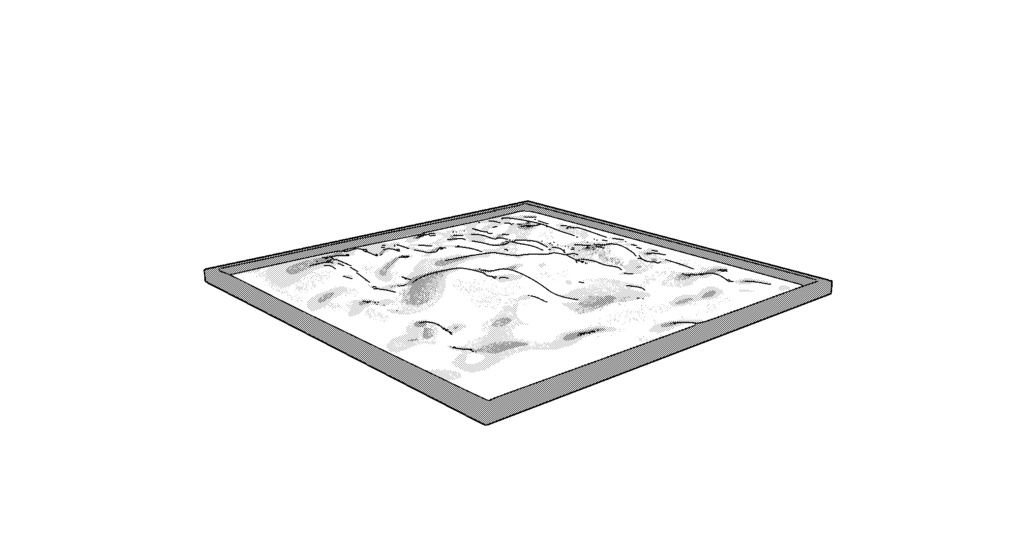 【3D素材_fbx】砂場