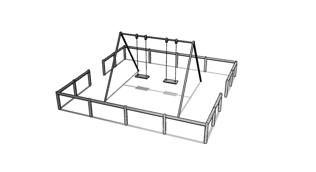 【3D素材_fbx】ブランコ