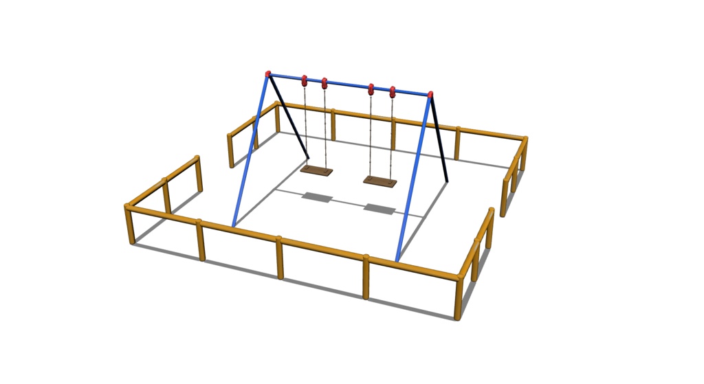 【3D素材_fbx】ブランコ