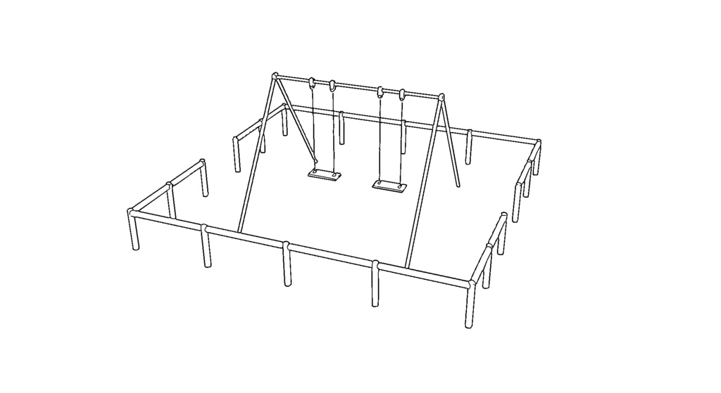 【3D素材_fbx】ブランコ