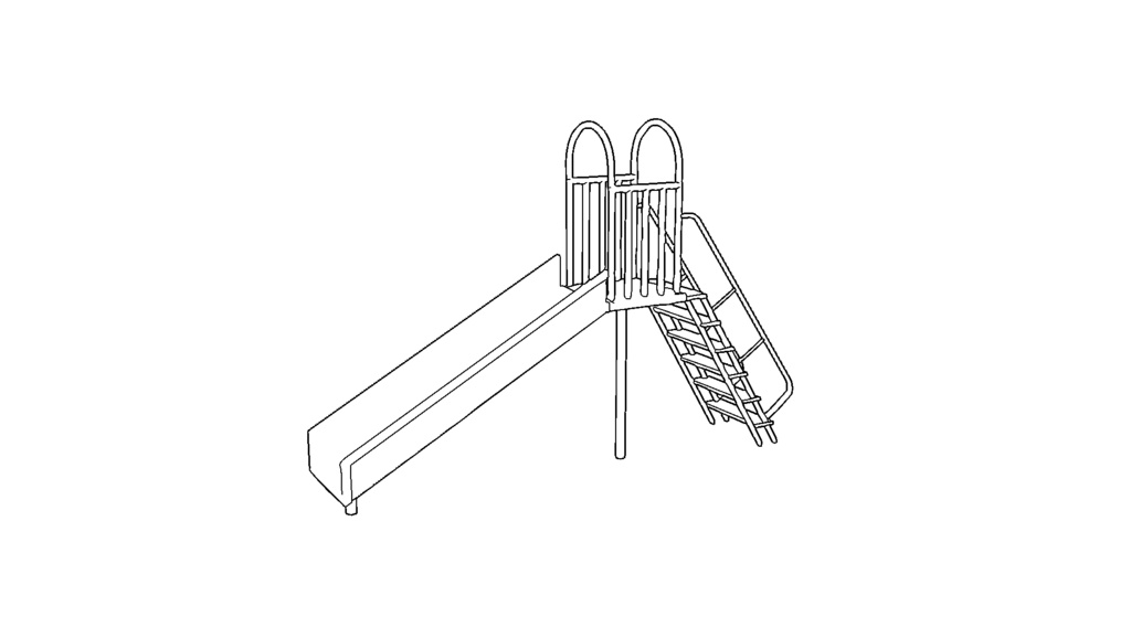 【3D素材_fbx】滑り台