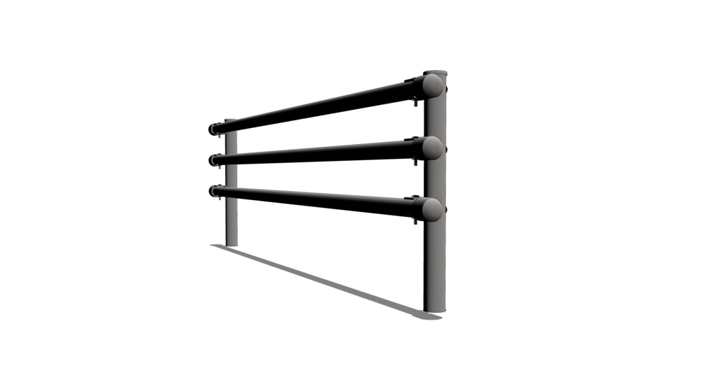 【3D素材_fbx】ガードパイプ