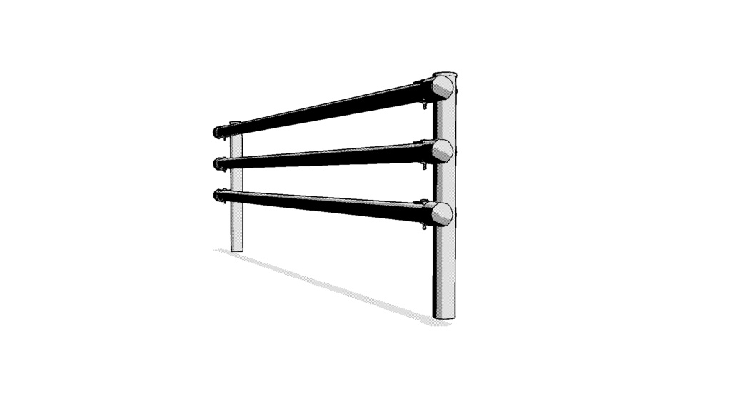 【3D素材_fbx】ガードパイプ