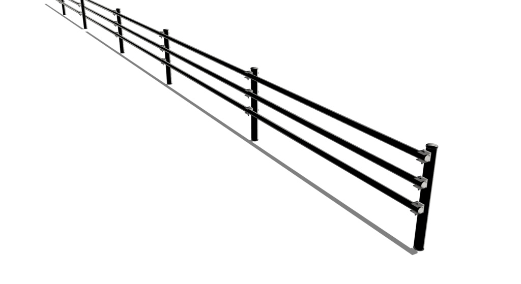 【3D素材_fbx】ガードパイプ2