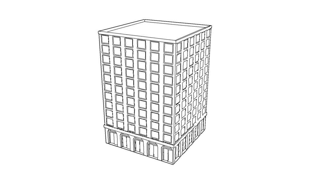 【3D素材_fbx】ビル