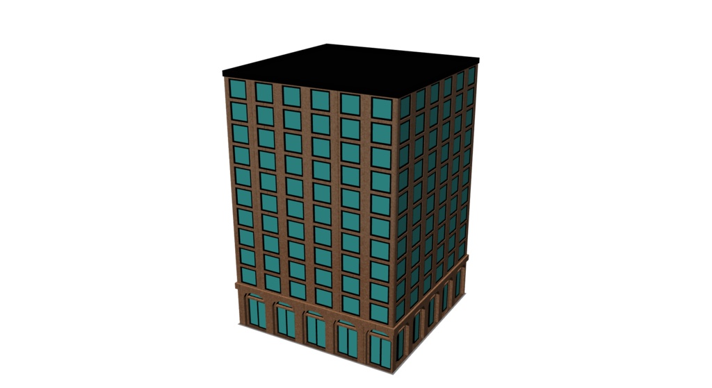 【3D素材_fbx】ビル