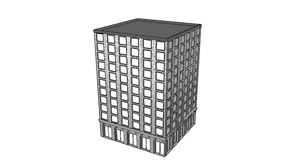 【3D素材_fbx】ビル