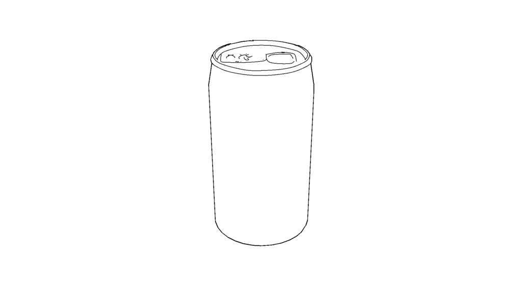 【3D素材_fbx】メロンクリームソーダ(350ml缶)