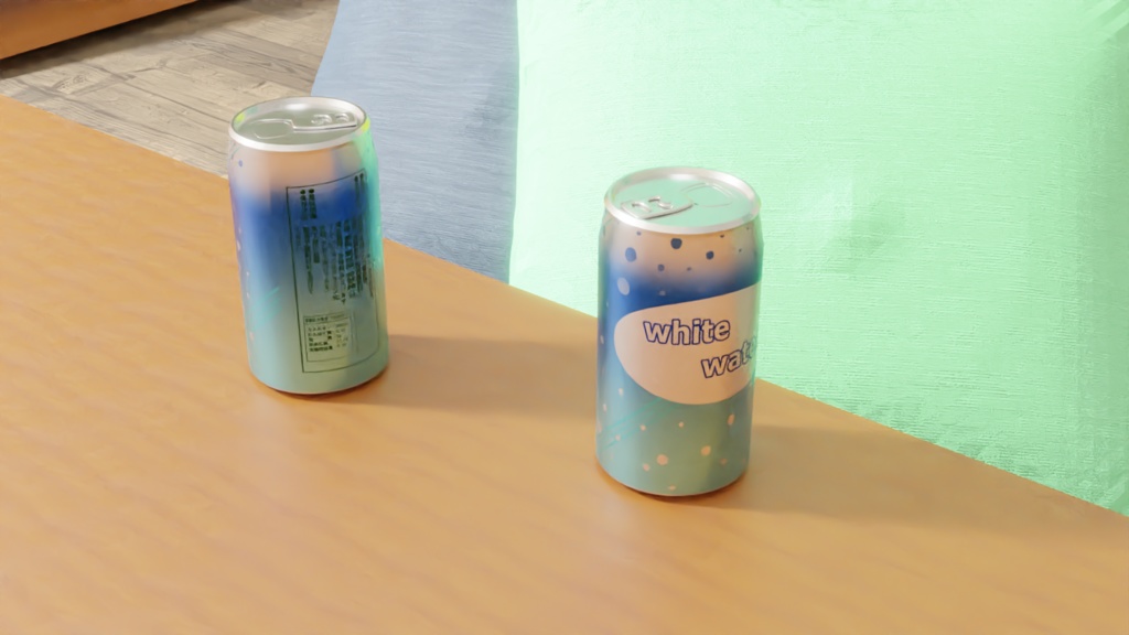 【3D素材_fbx】ホワイトウォーター(350ml缶)