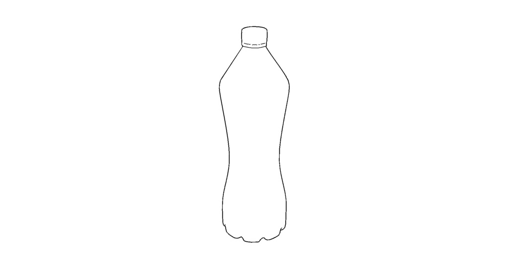 【3D素材_fbx】空ペットボトル(500ml)