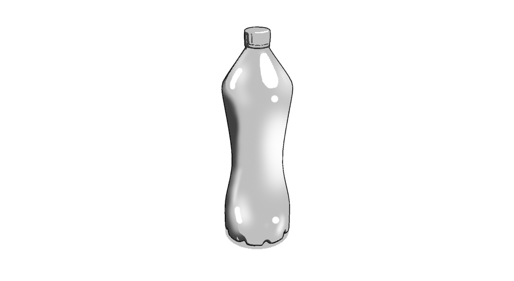 【3D素材_fbx】空ペットボトル(500ml)