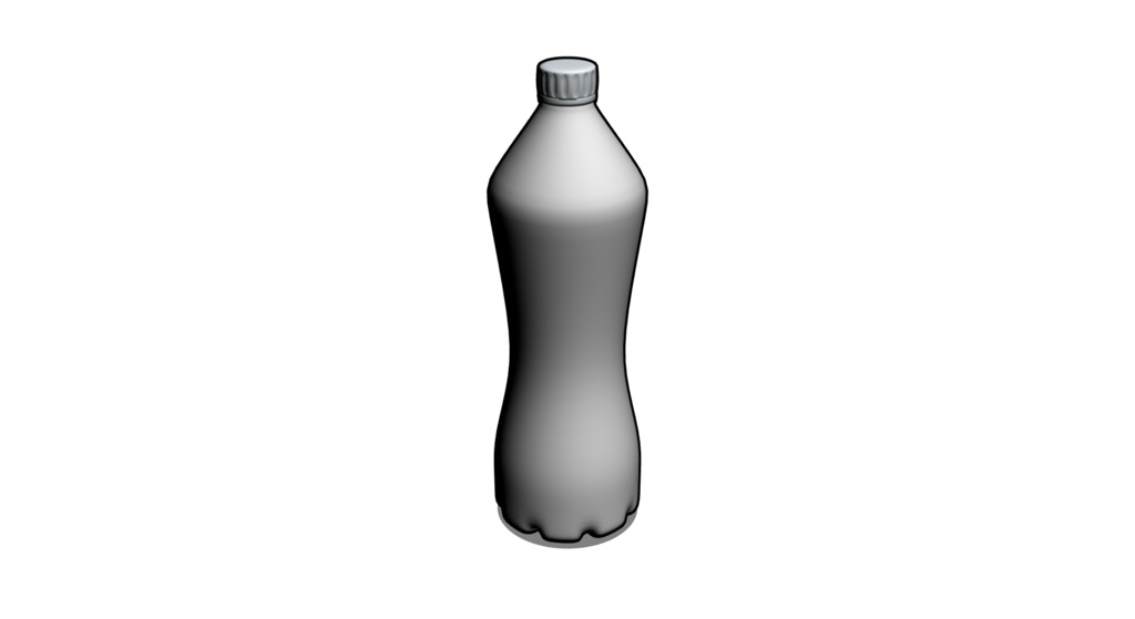 【3D素材_fbx】空ペットボトル(500ml)