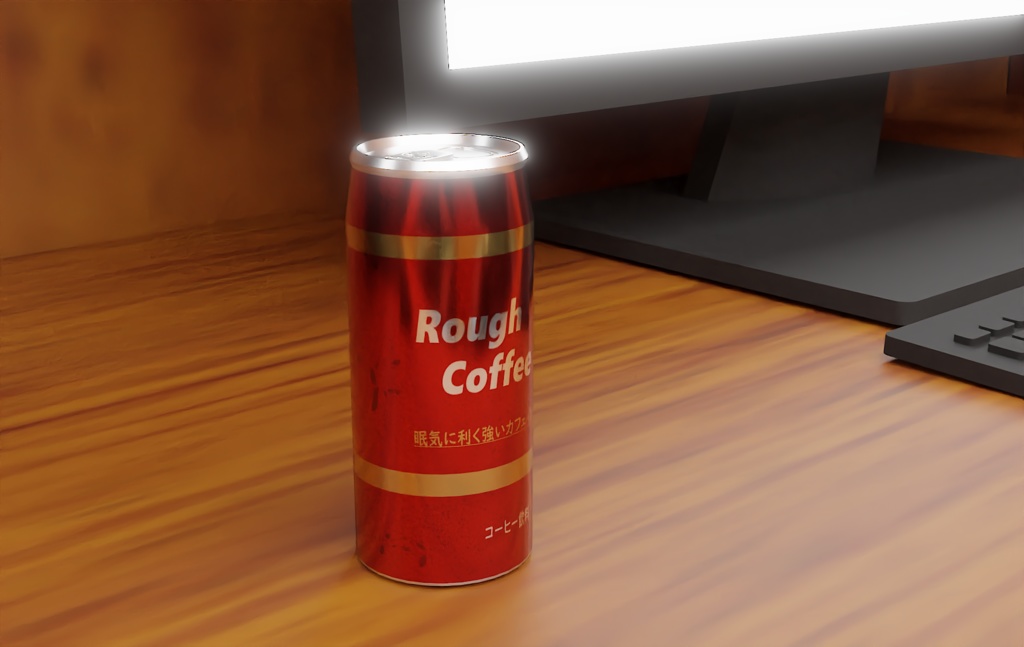 【3D素材_fbx】コーヒー(190ml缶)