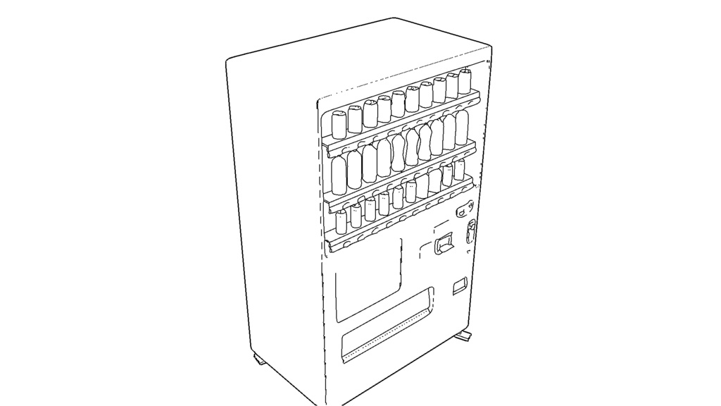【3D素材_fbx】自動販売機