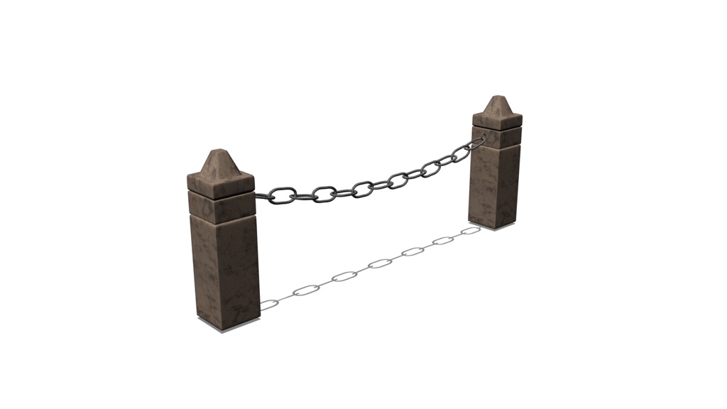 【3D素材_fbx】石柱