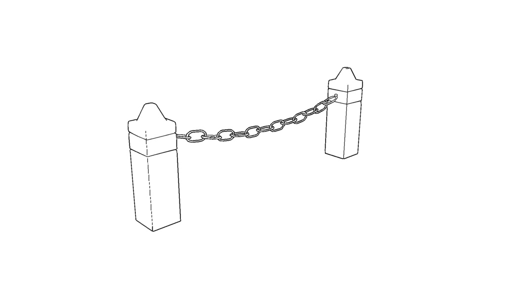 【3D素材_fbx】石柱