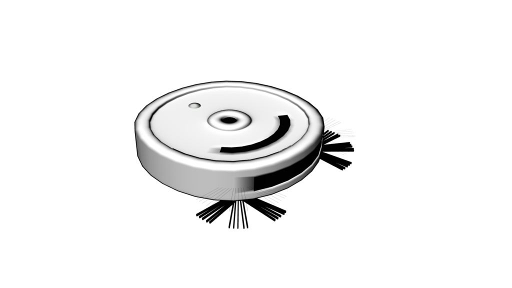 【3D素材_fbx】お掃除ロボット