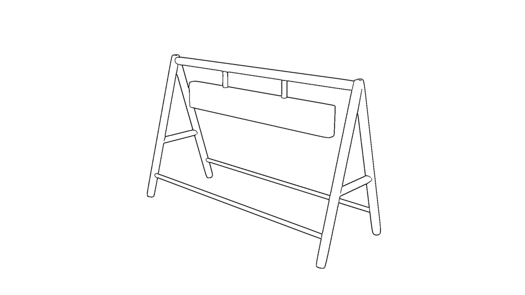 【3D素材_fbx】工事看板