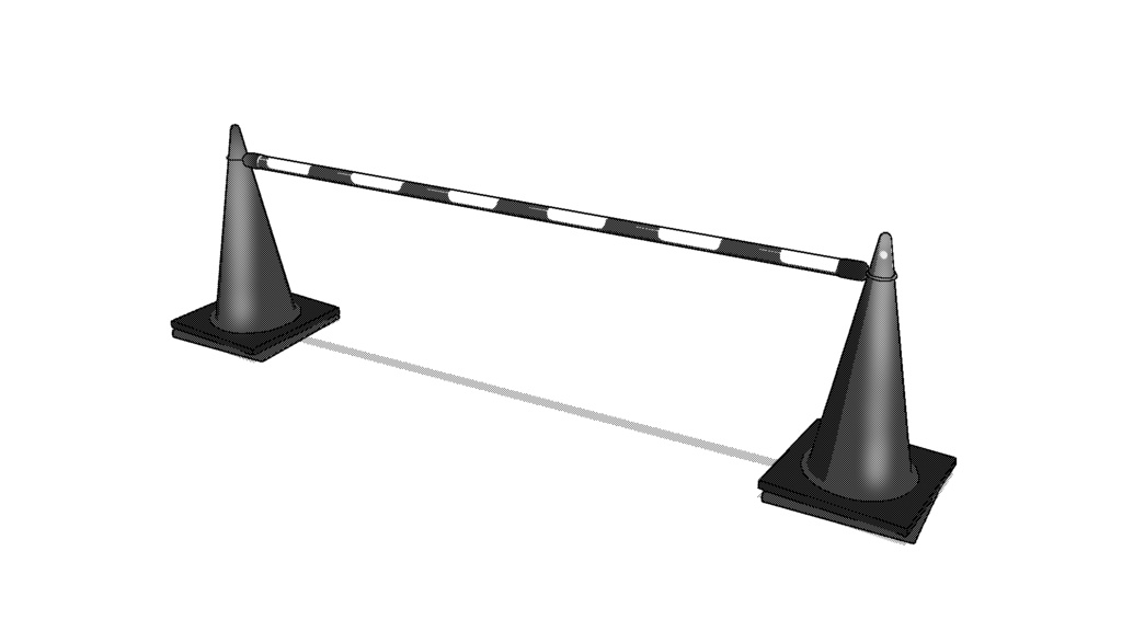 【3D素材_fbx】コーンバー