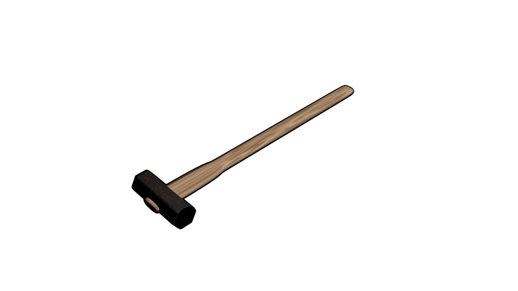 【3D素材_fbx】トンカチ