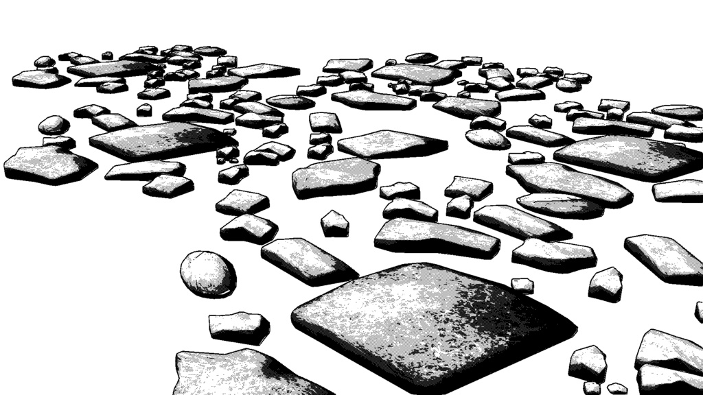 【3D素材_fbx】石