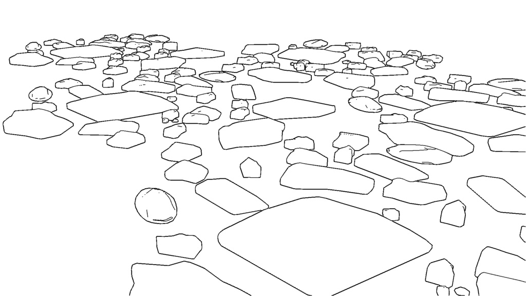 【3D素材_fbx】石