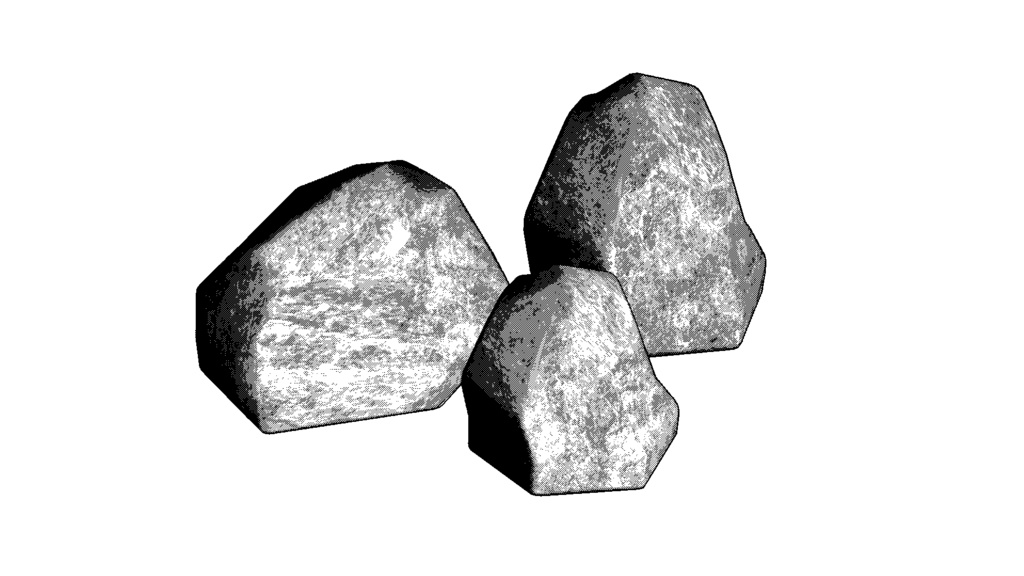【3D素材_fbx】岩
