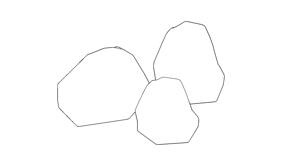 【3D素材_fbx】岩