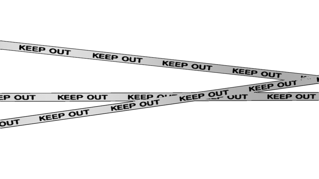 【3D素材_fbx】バリケードテープ(KEEP OUT)