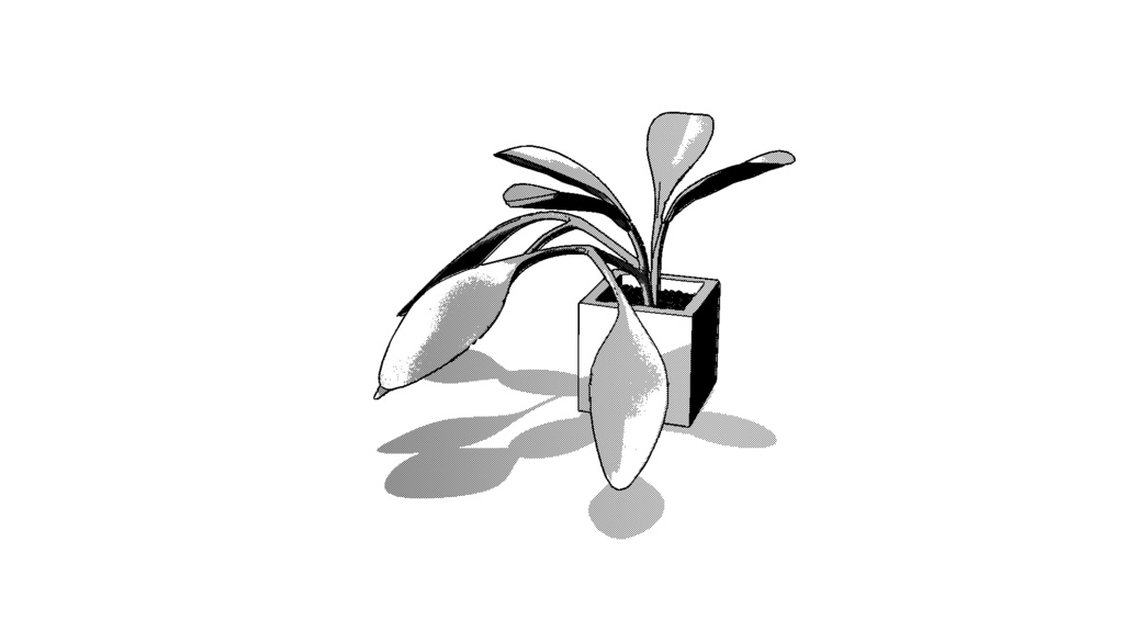 【3D素材_fbx】観葉植物(ポトス)