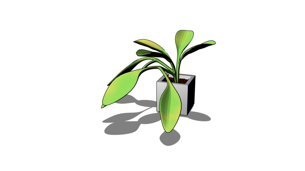 【3D素材_fbx】観葉植物(ポトス)