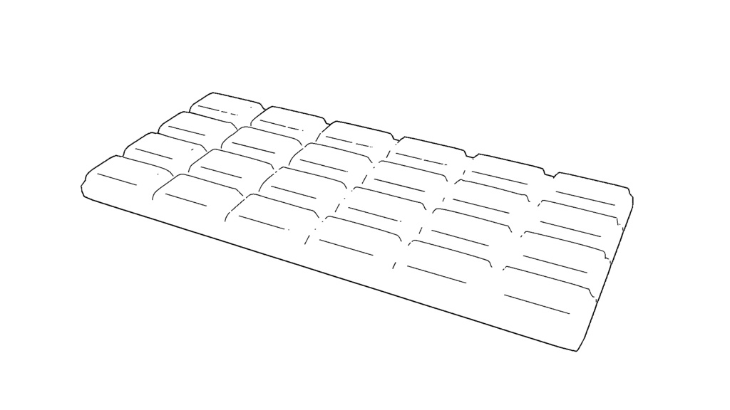 【3D素材_fbx】板チョコ