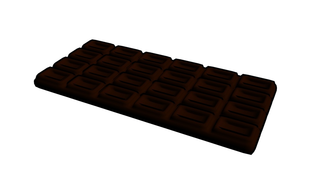【3D素材_fbx】板チョコ