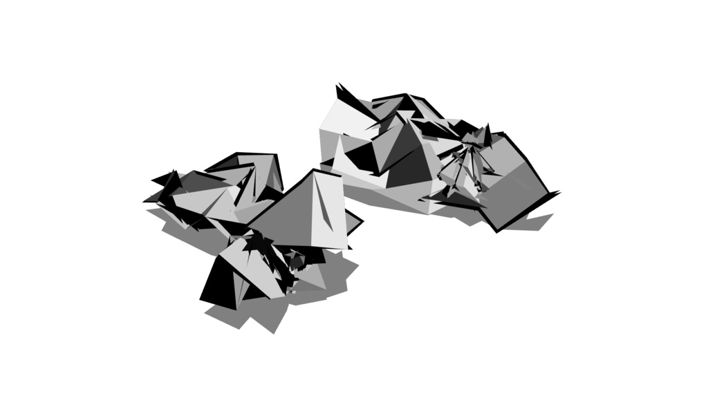 【3D素材_fbx】紙くず