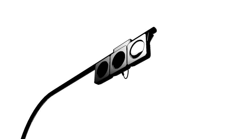 【3D素材_fbx】信号機(赤)