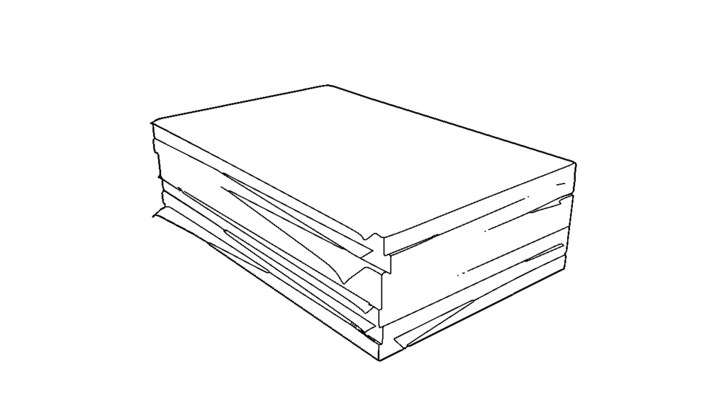 【3D素材_fbx】紙束