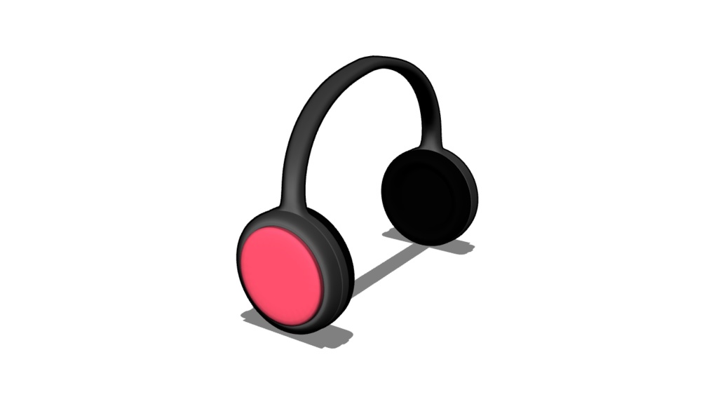 【3D素材_fbx】ヘッドホン
